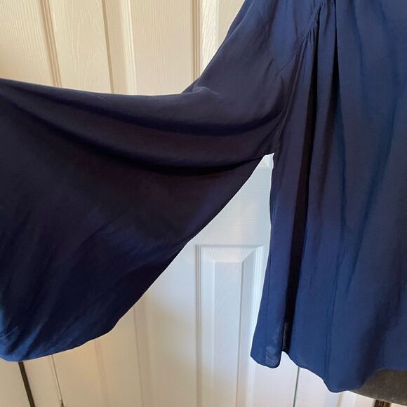 Elizabeth And James Navy Ophelia Blouse Size S - Picture 5 of 12